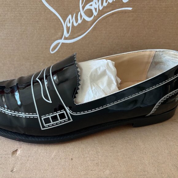 Christian Louboutin Mocalaureat loafers black patent 39.5 - Picture 7 of 9